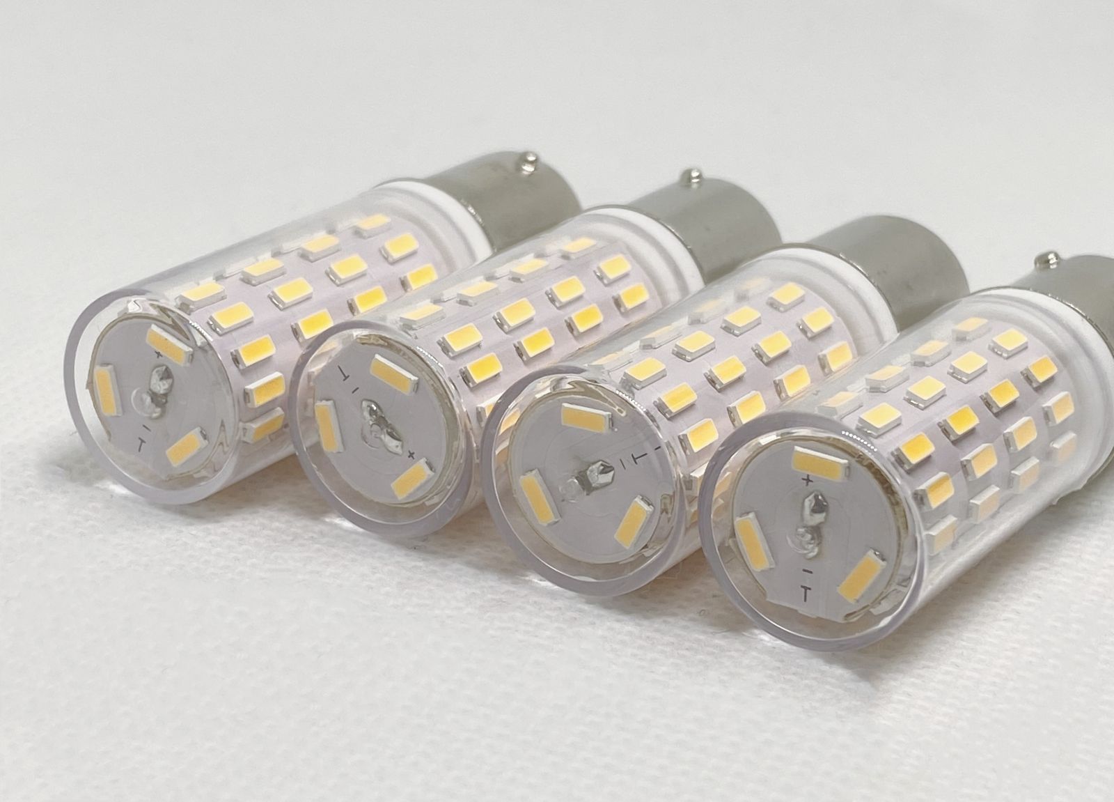 オリジナル 高輝度 高品質 4個 シャンデリア 用 BA15S 口金 LED バルブ