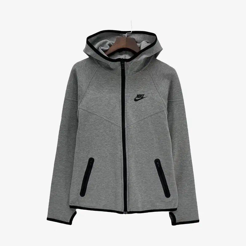 (M) NIKE フード ジップアップ ライト グレー MHA0401