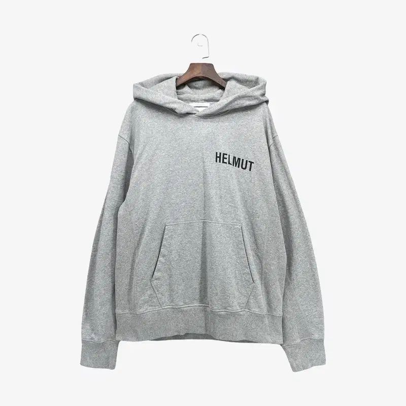 (Men XL) Helmut Lang ヘルムート・ラング コットン フーディー Tシャツ ライト グレー MTB0682