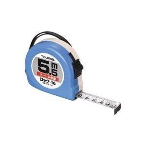 （まとめ）TJMデザイン ロック式巻尺 L16-55BL 5.5m〔×2セット〕