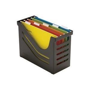 (まとめ)クルーズ オフィスボックス OB-2000 A4E ブラック〔×2セット〕