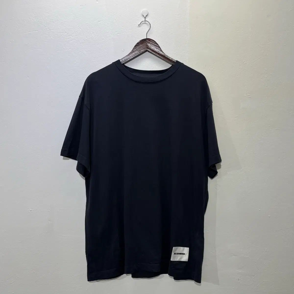 105 Jil Sander オーガニック パッチ ブラック 半袖 Tシャツ