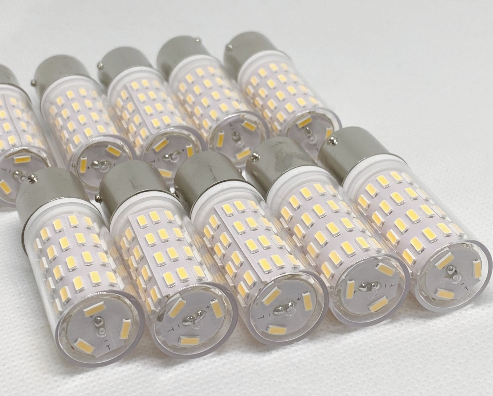 オリジナル 高輝度 高品質 10個 シャンデリア 用 BA15S 口金 LED
