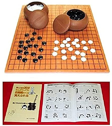 (入門書)囲碁入門セット 19路・折碁盤 碁石 碁笥 (フルセット)★ e16929cc