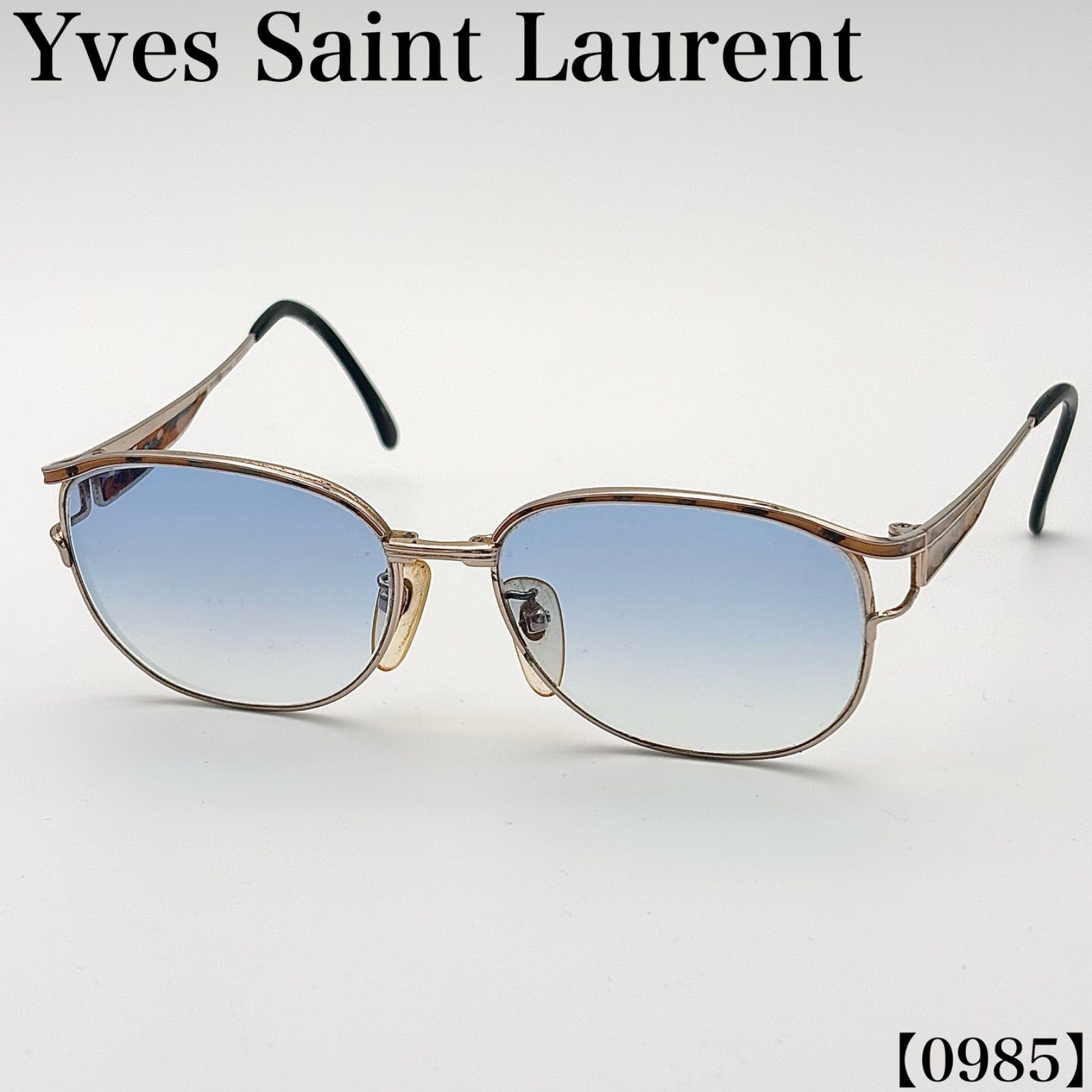イヴサンローラン Yves Saint Laurent アイウェア Eyewear サングラス Sunglasses メガネ eyeglasses レディース Ladies クリーニング済 Cleaned 00s y2k チタンフレーム 0985