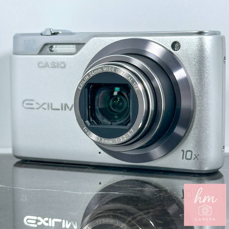 【美品】CASIO EXILIM EX-H5 シルバー 1210万画素 光学10倍ズーム 広角24mm メイクアップモード コンパクトデジタルカメラ カシオ エクシリム