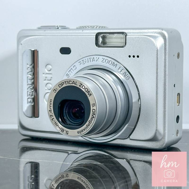 PENTAX Optio S55 シルバー 500万画素 光学3倍ズーム スリム薄型 コンパクトデジタルカメラ ペンタックス オプティオ