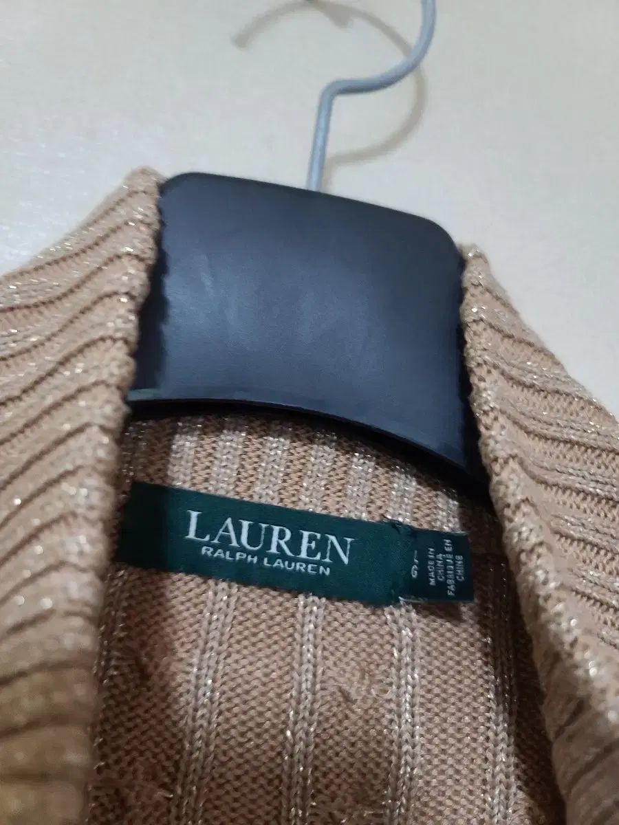 ローレン Ralph Lauren ケーブル タートルネック ジップアップ