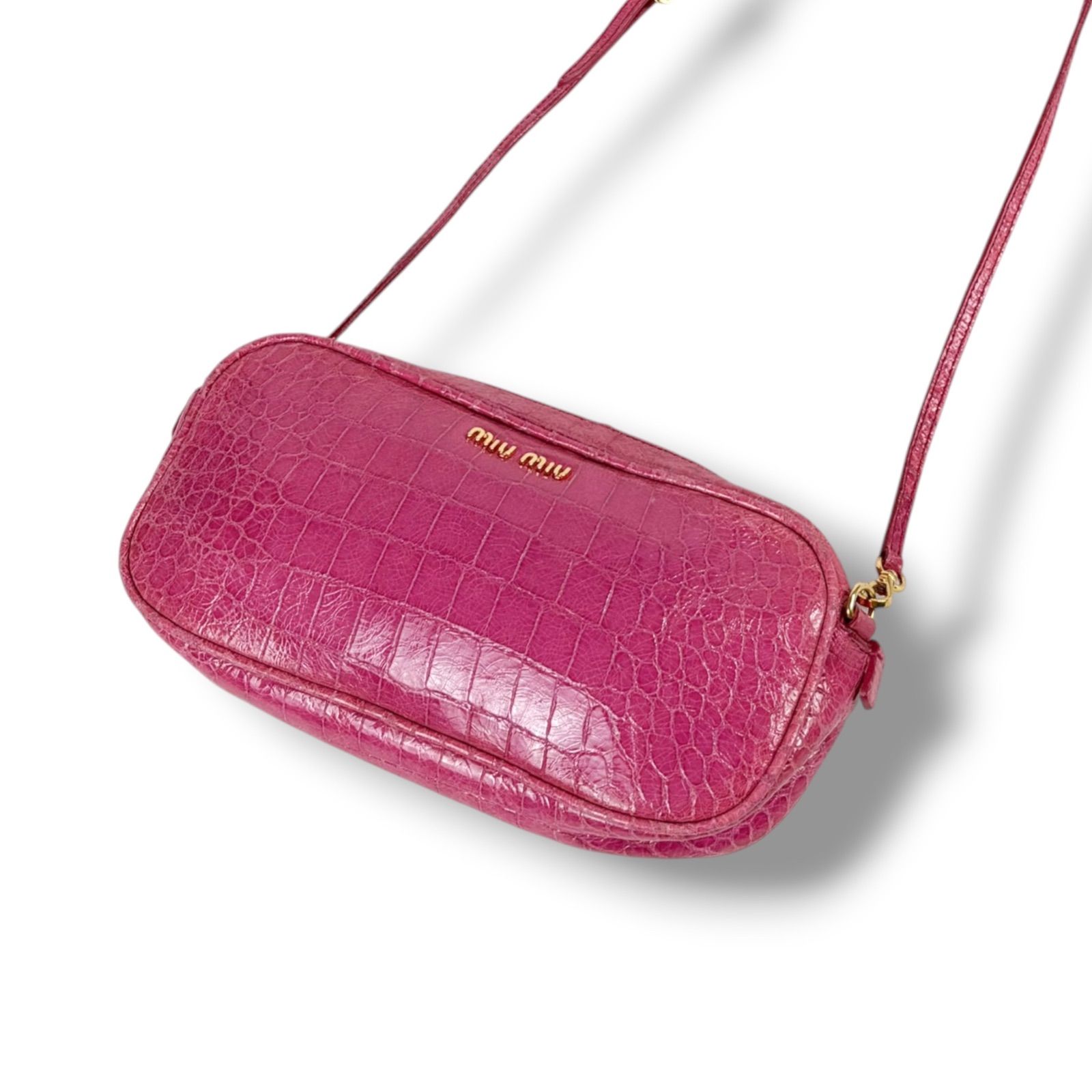 miu miu ピンク レザー ショルダーバッグ 福袋 大丸 miu miu ピンク 
