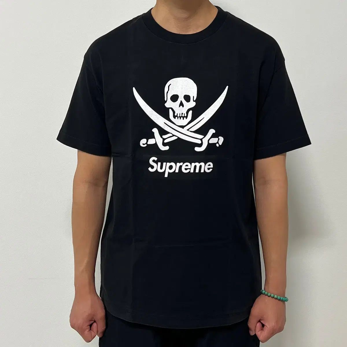 Supreme 07SS NEIGHBORHOOD スカル ボックスロゴ Tシャツ ブラック