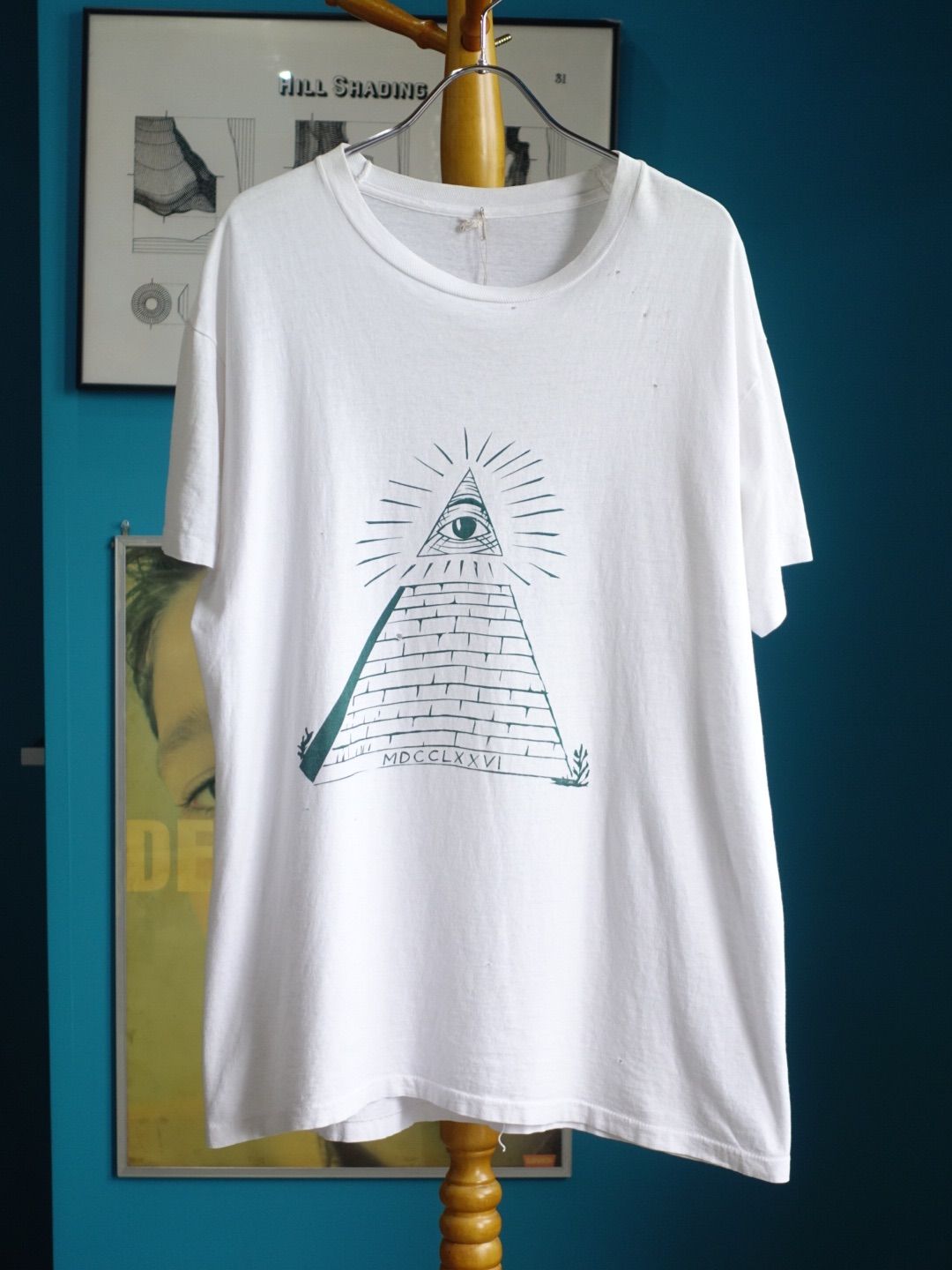 1980s Fruit of the Room フリーメイソン Tシャツ カットソー XL ボロTシャツ フルーツオブザルーム