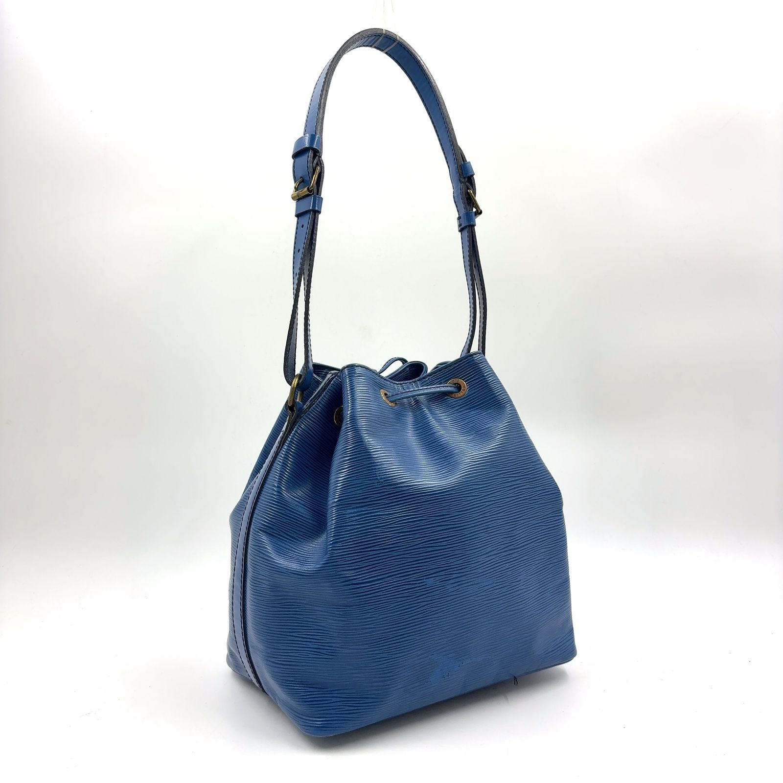LOUIS VUITTON プチノエ エピ エピ トレドブルー レザー ブルー 