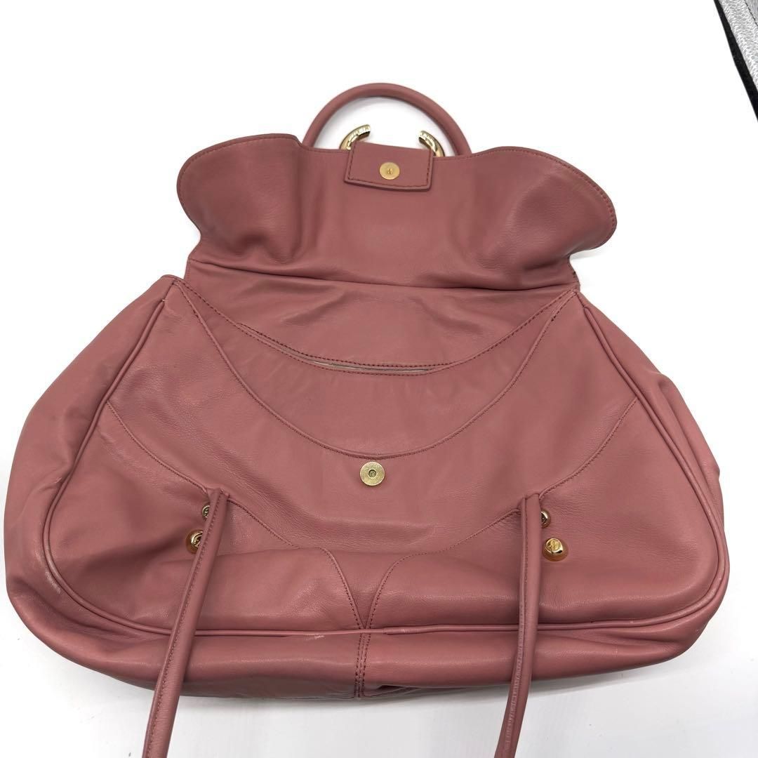 Francesco Biasia leather tote bag pink archive y2k grunge vintage