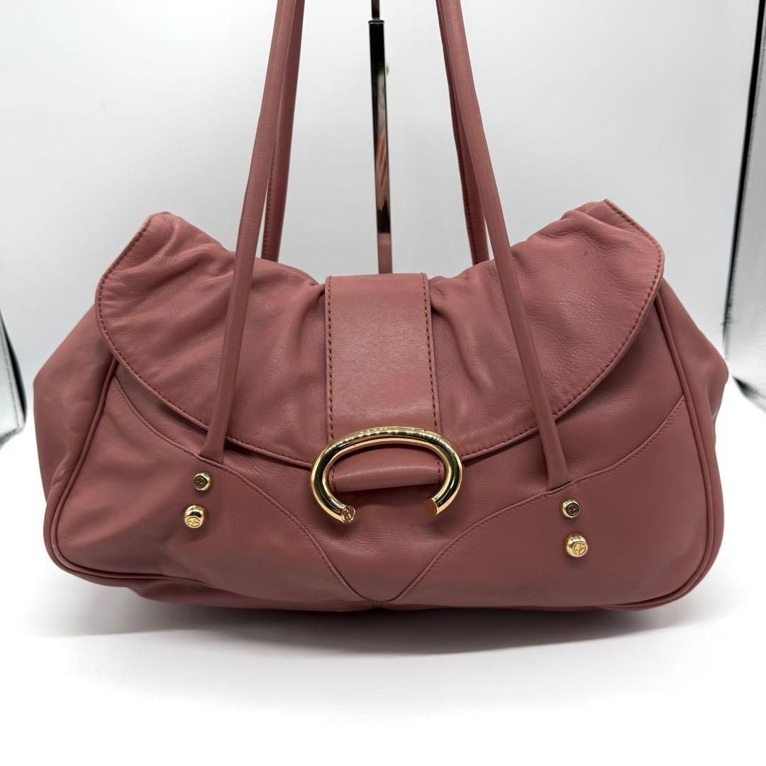 Francesco Biasia leather tote bag pink archive y2k grunge vintage 