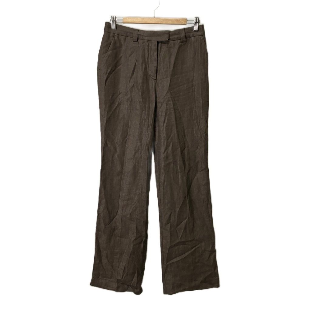 ドゥーズィエムクラス DEUXIEME CLASSE エブリデイアイライク EVERYDAY I LIKE リラックスパンツ リネン スラックス センタープレス 36 ブラウン
