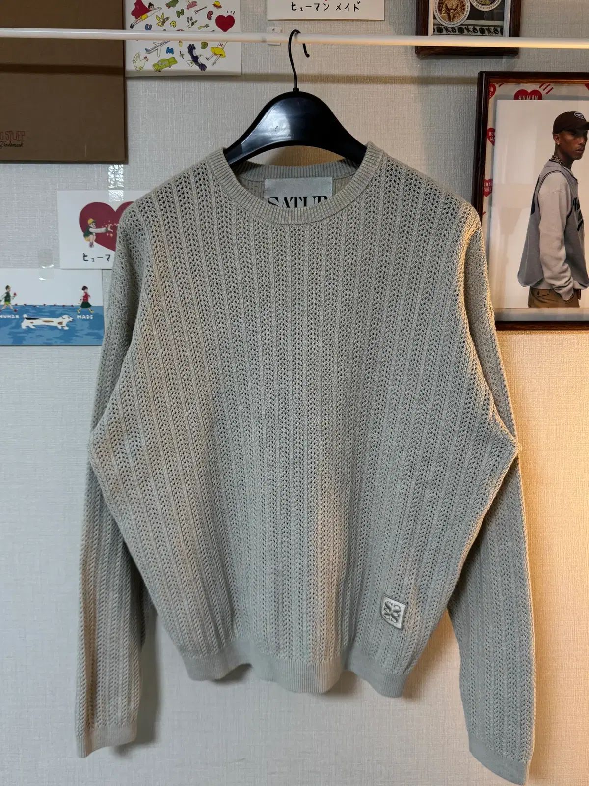 (S) SATUR イビサ ナチュラル MESSI メッシ ド ニット