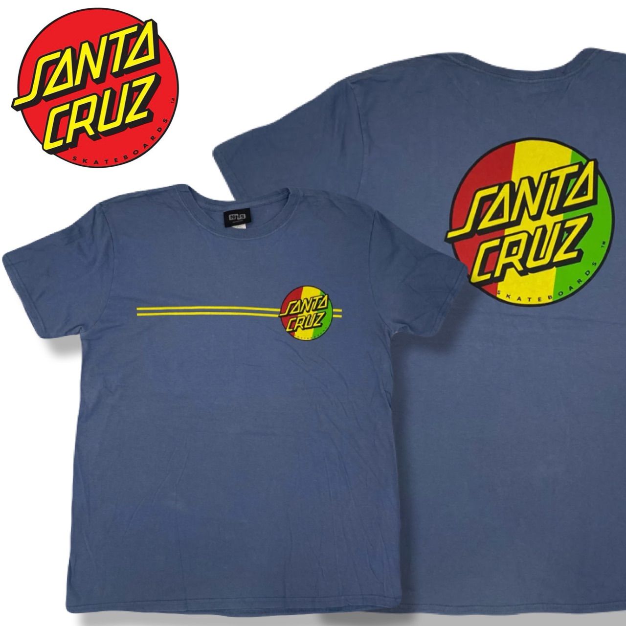 90s〜00s メキシコ製 SANTA CRUZ サンタクルーズ NHSタグ Tシャツ