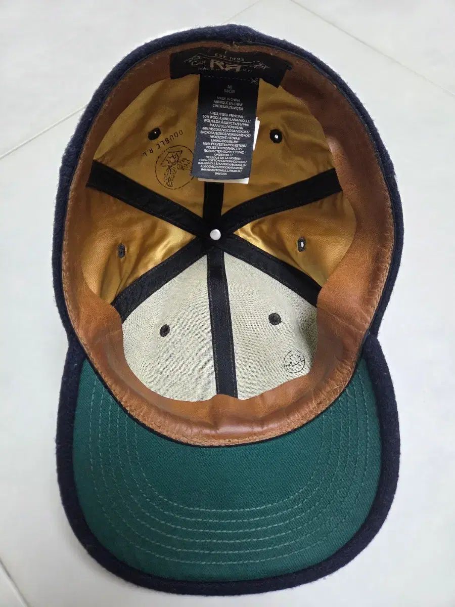 RRL ダブルアールエル ウールベースボールキャップ M