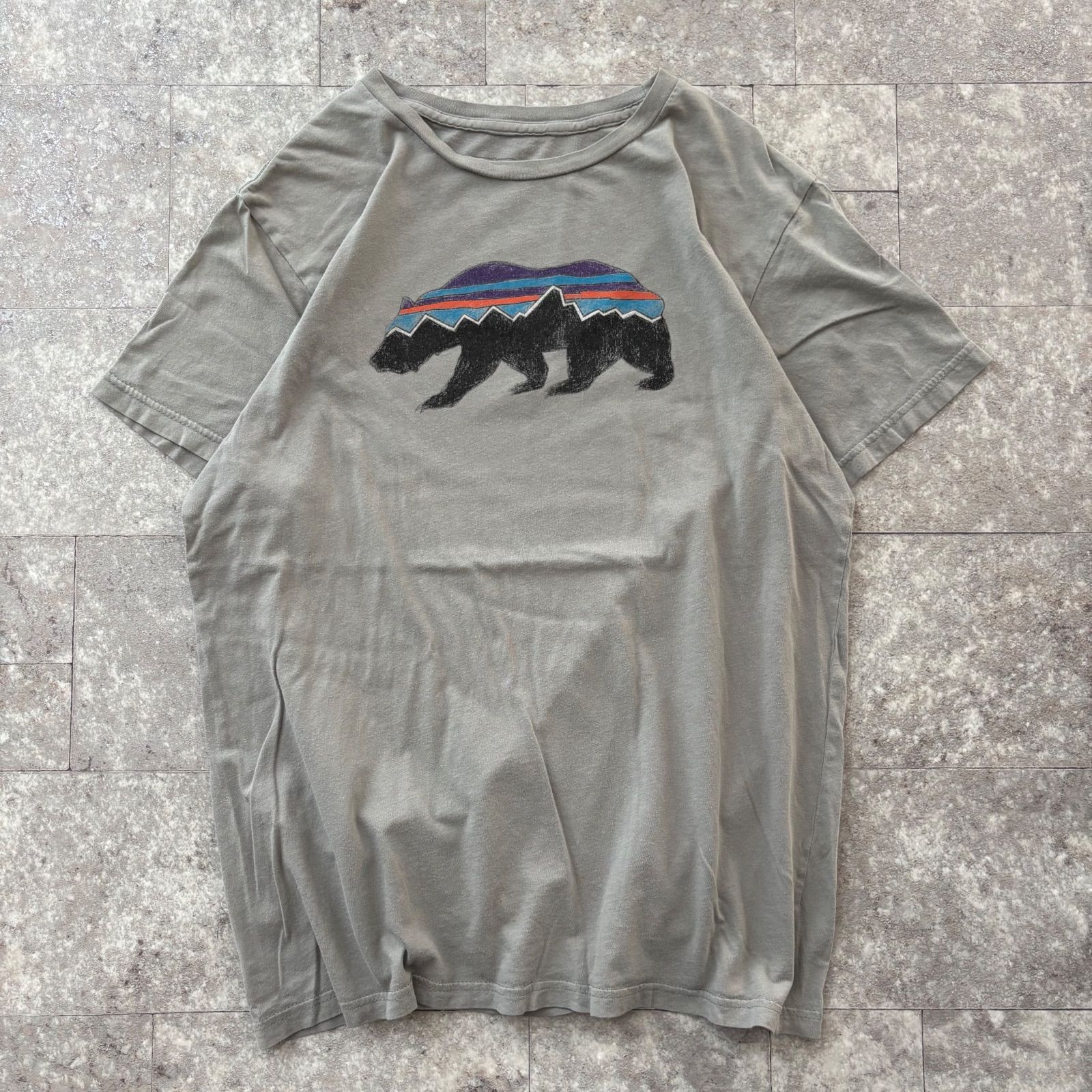 パタゴニア フィッツロイベア Tシャツ M USA製 オーガニックコットン 
