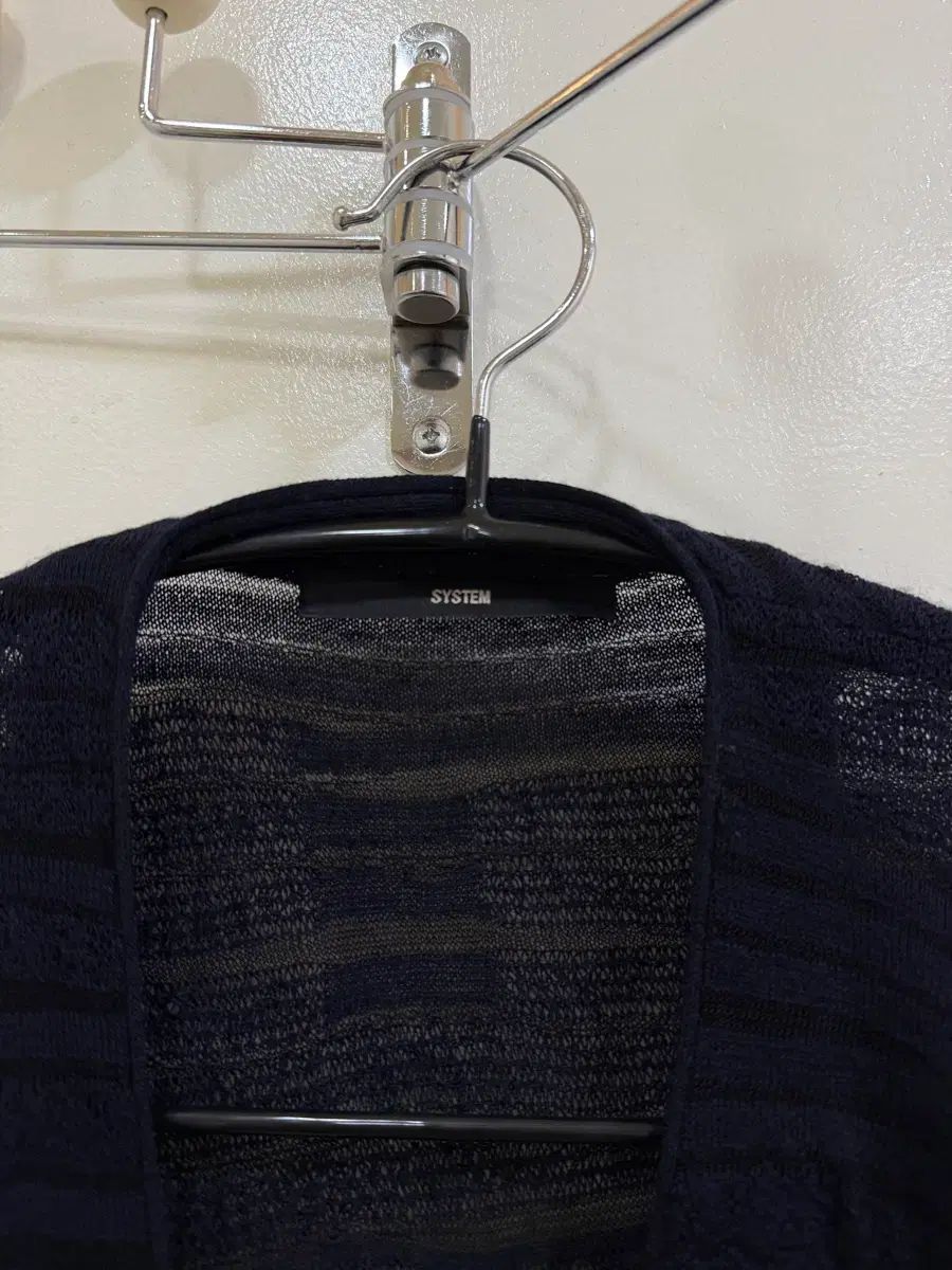 SYSTEM homme ネイビー ジップアップ カーディガン SYSTEM homme ネイビー ジップアップ カーディガン