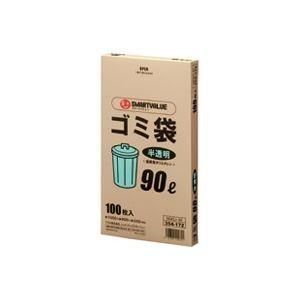 （まとめ）ジョインテックス ゴミ袋 HD 半透明 90L 100枚 N045J-90〔×3セット〕