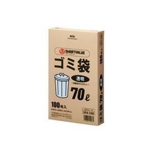 （まとめ）ジョインテックス ゴミ袋 LDD 透明 70L 100枚 N044J-70〔×4セット〕