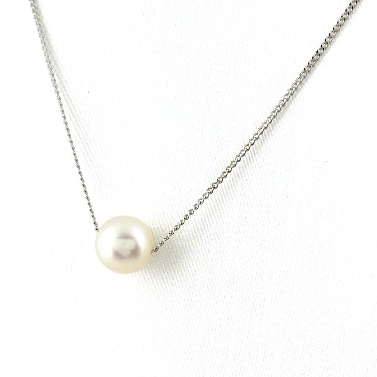 タサキ TASAKI パール デザインネックレス WG ホワイトゴールド ペンダント ネックレス K18 WG パール レディース 【中古】