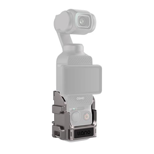 llano Osmo Pocket 3用 拡張アダプター コールドシューマウント 1/4インチネジ穴付き 拡張フレーム オスモポケット3専用アクセサリー アルミ製 高耐久 Vlog撮影 POV撮影 動画撮影 旅行対応ma 4047b6ac