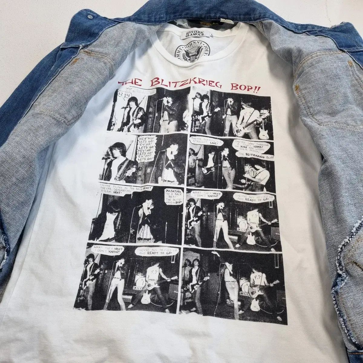 ヒステリックグラマー × RAMONES バンドTシャツ - S ヴィンテージ Tシャツ