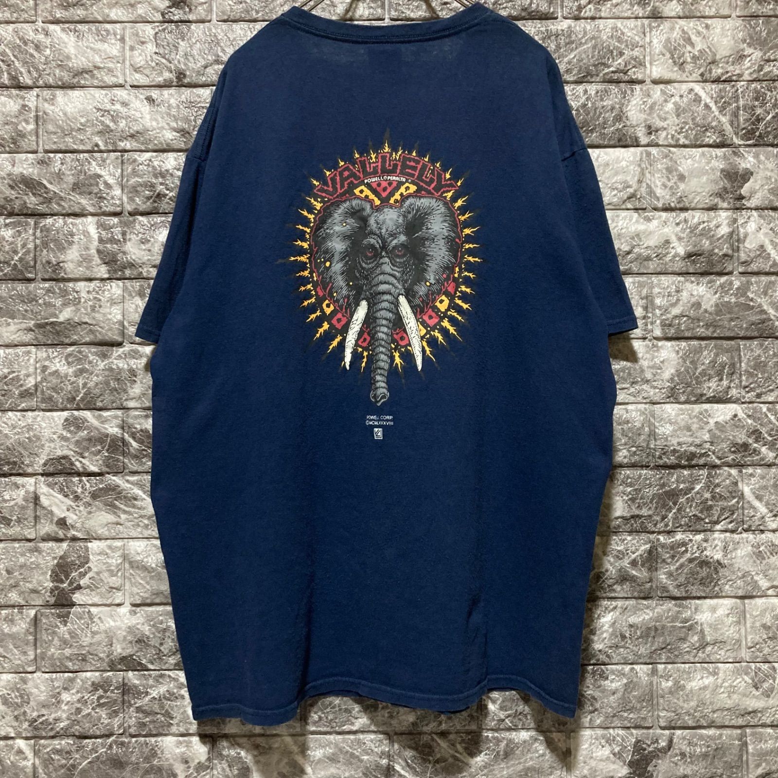 POWELL Tシャツ 00s パウエルペラルタ VALLELY NAVY