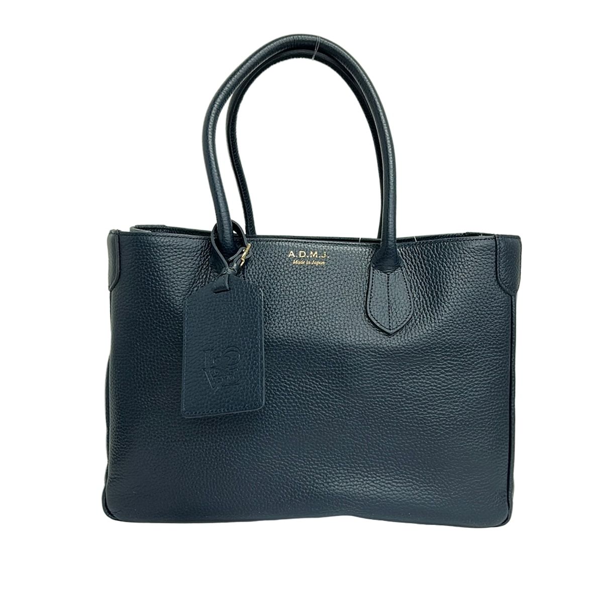 AccessoiresDeMademoiselle(ADMJ)(アクセソワ・ドゥ・マドモワゼル) ショルダーバッグ美品  - 黒 キャンバス×レザー アクセソワ・ドゥ・マドモワゼル ショルダーバッグ - レザー（19334668