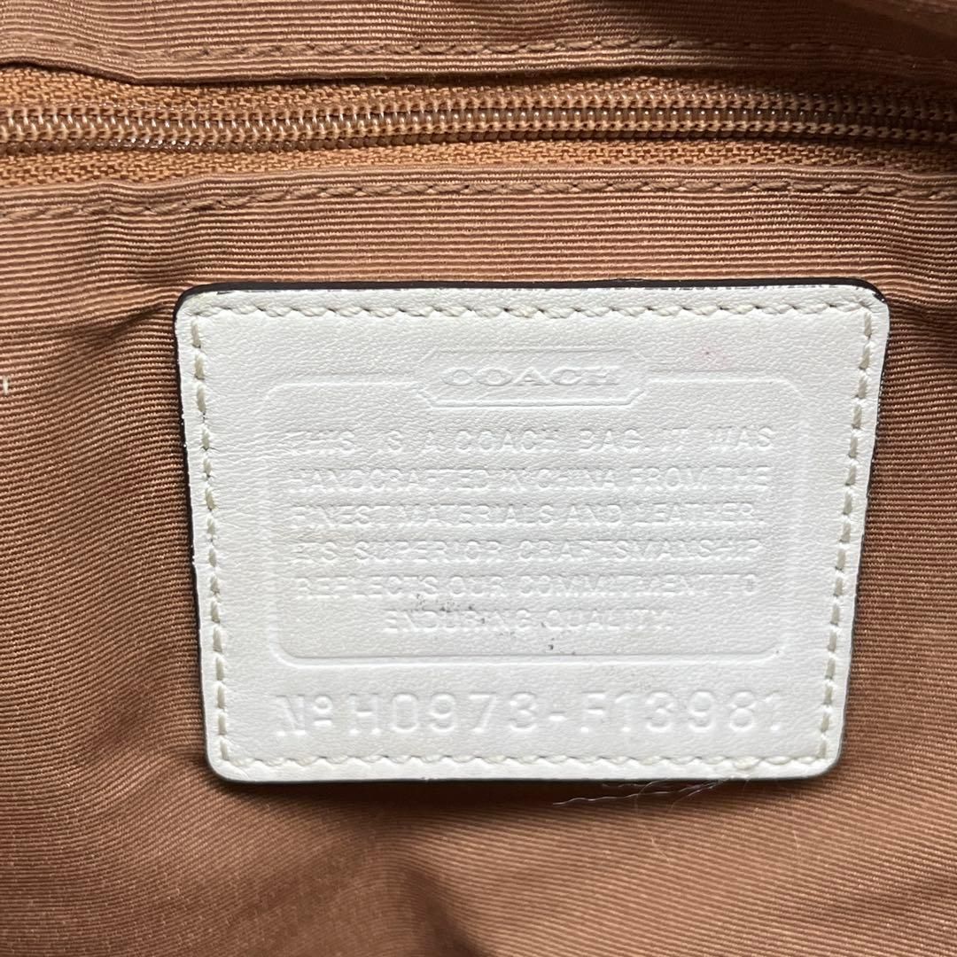 COACH Carly Hobo Signature Bag y2k Optic コーチ カーリー ホーボー シグネチャー COACH ショルダーバッグ レディース コーチ キャンバス レザー ベージュ y2k アーカイブ 2756