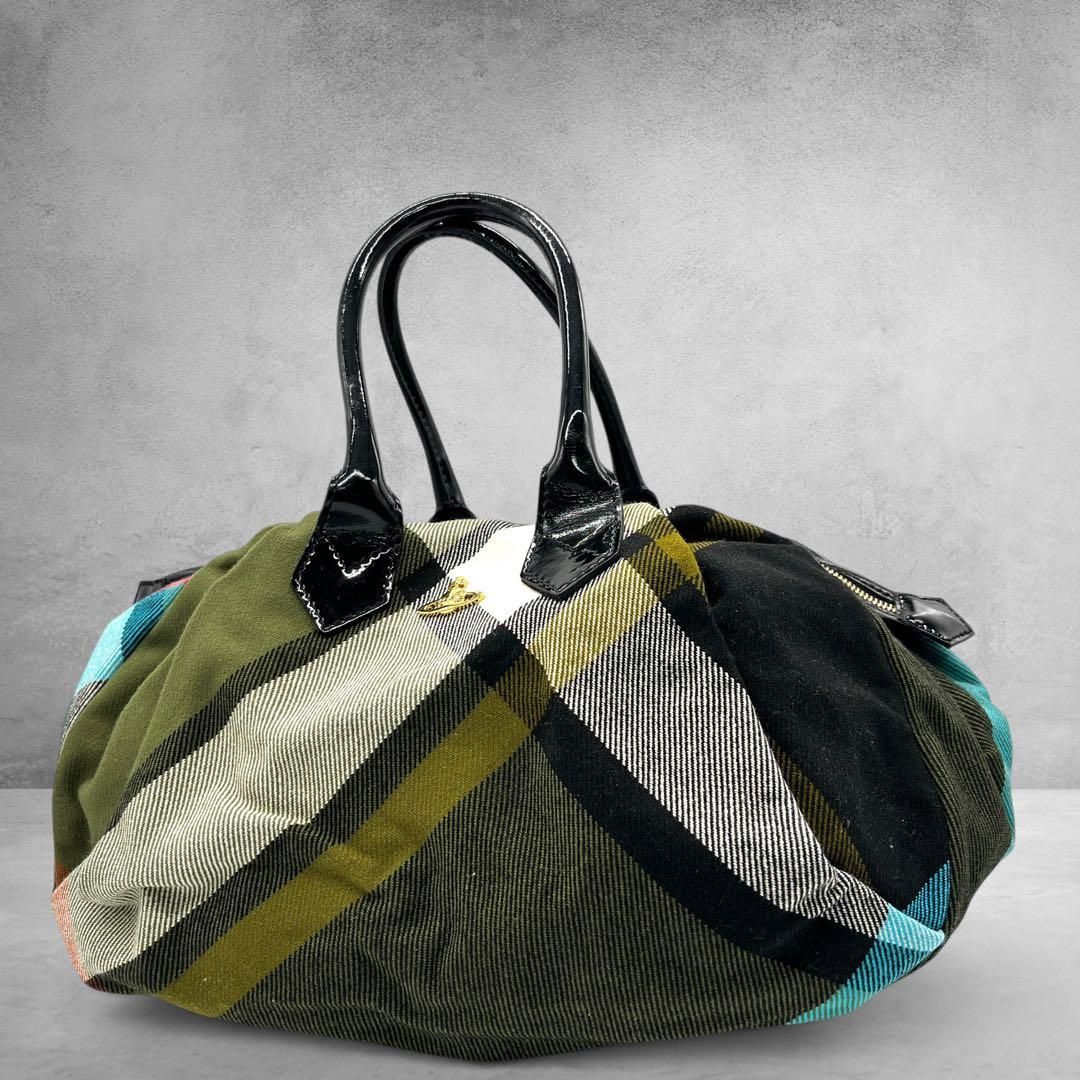 Vivienne Westwood Check Boston Bag Y2K ヴィヴィアンウエストウッド