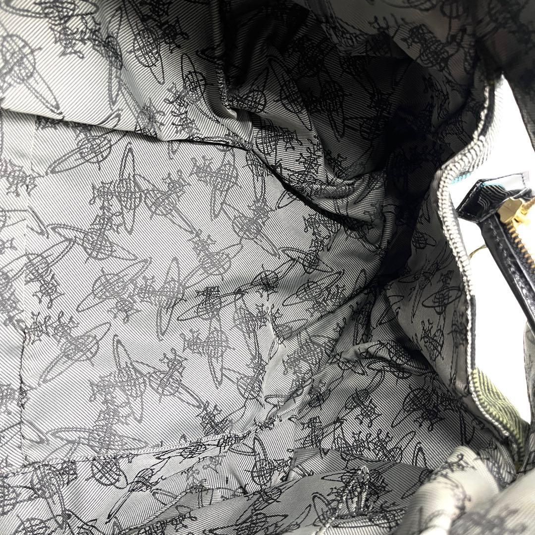 Vivienne Westwood Check Boston Bag Y2K ヴィヴィアンウエストウッド ボストンバッグ チェック柄 オーブ y2k ハンドバッグ キャンバス パテントレザー マルチカラー archive レディース 2758