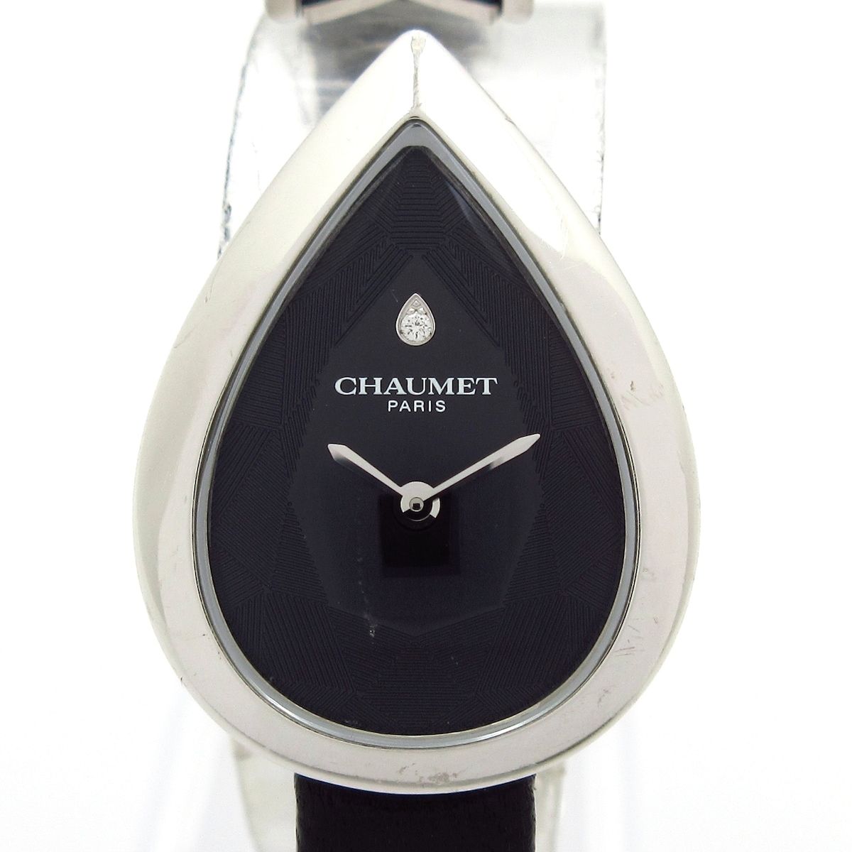 CHAUMET(ショーメ) 腕時計 ジョゼフィーヌ エグレット W84215-001 レディース 12Pダイヤ 黒