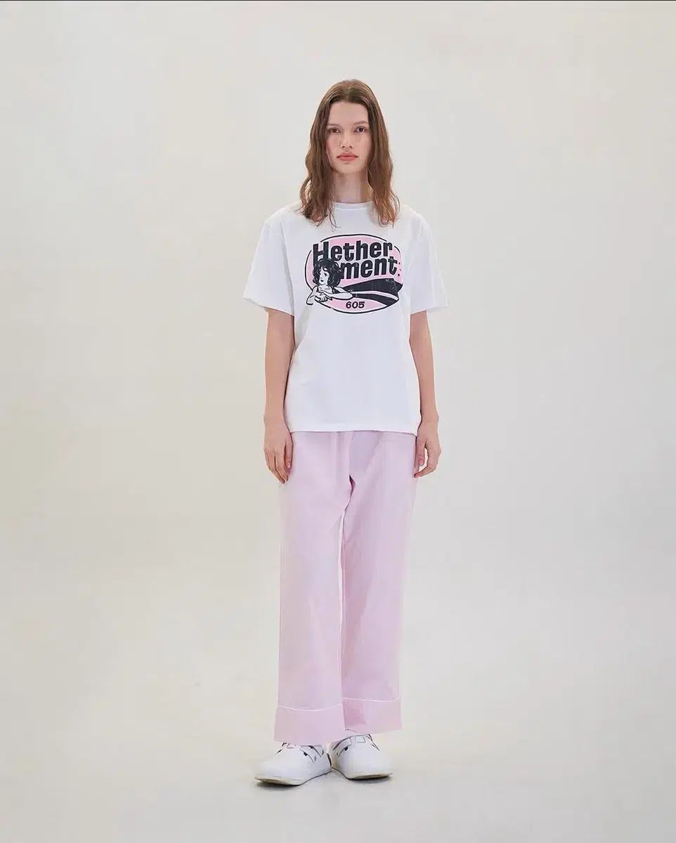 (新品) HETHERMENT ヘザーTシャツ メランジピンク