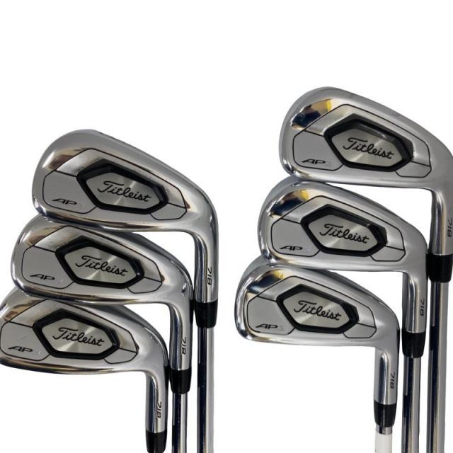 【中古】 タイトリスト Titleist AP3 718 6S アイアンセット IR 純正特注シャフト (フレックスS) メンズ 男性用 右利き 右用 Cランク ゴルフクラブ