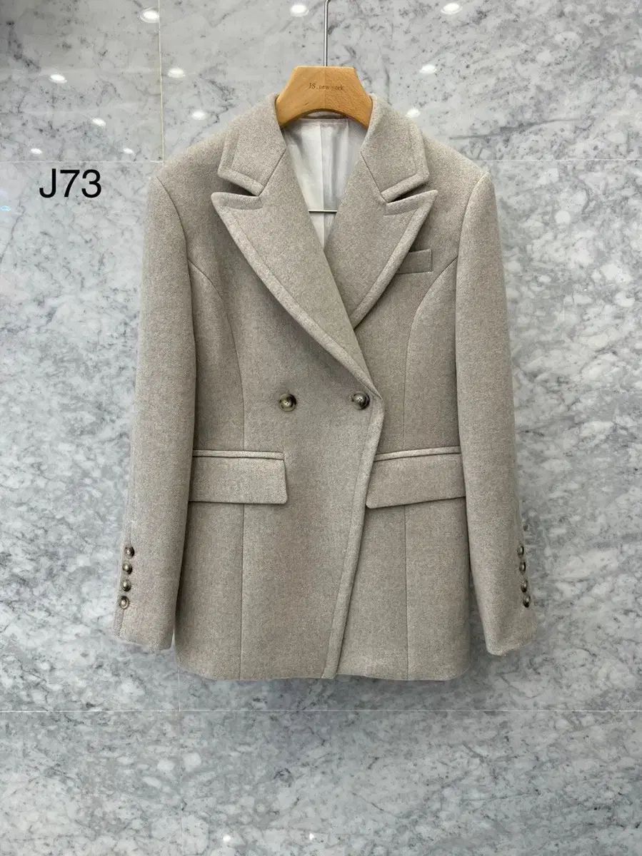 js NEW YORK スター セール (当日発送) 完売 ピンタック ダブル ウールジャケット (ヒョンジェ(HYUNJAE)入手不可)