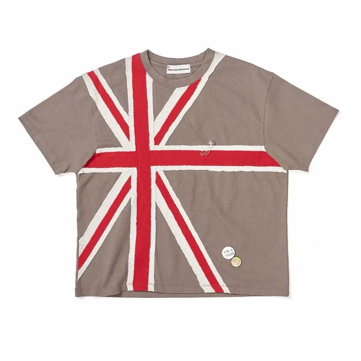 スキーイズムインデュージング union jack t shirt grey S