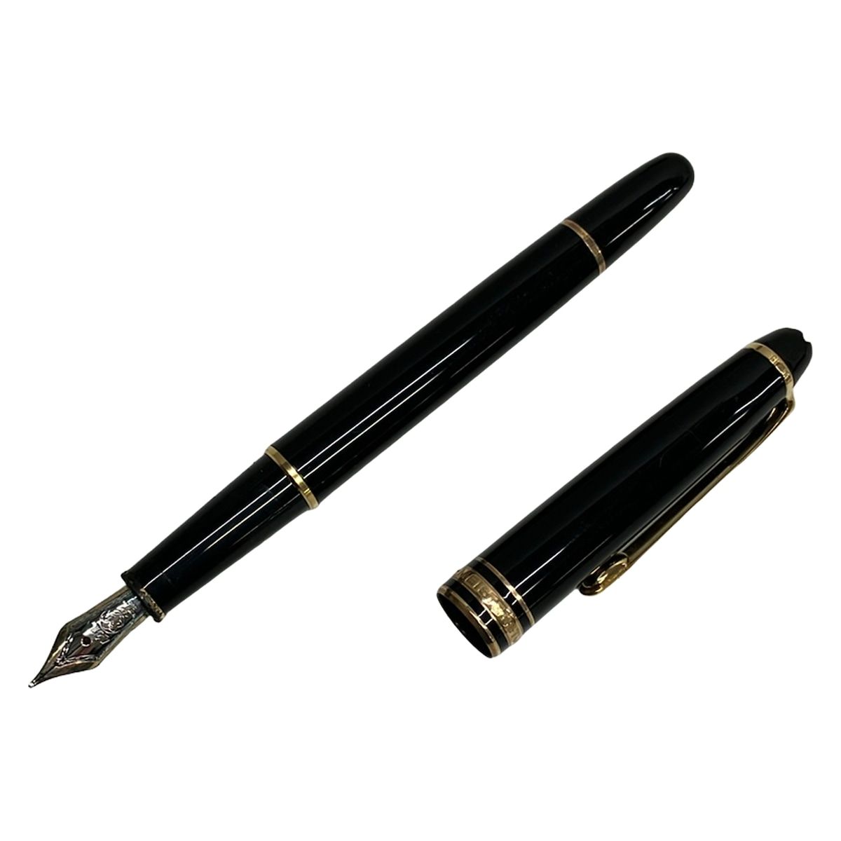 MONTBLANC(モンブラン) 万年筆 マイスターシュテック 黒×ゴールド インクなし