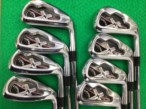 【中古】 キャロウェイ X TOUR 8S USA アイアンセット IR Dynamic Gold (フレックスS) メンズ 男性用 右利き 右用 Cランク ゴルフクラブ