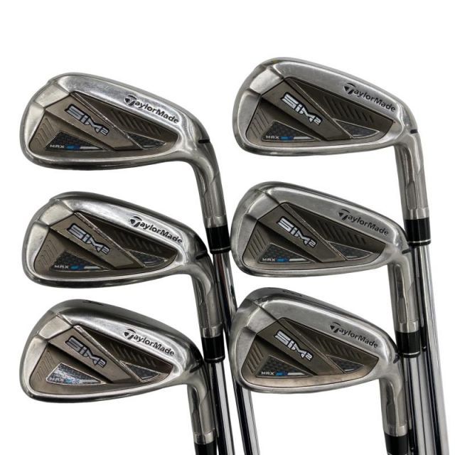 【中古】 テーラーメイド SIM2 MAX 7S アイアンセット IR KBS MAX MT85 JP (フレックスS) メンズ 男性用 右利き 右用 Cランク ゴルフクラブ
