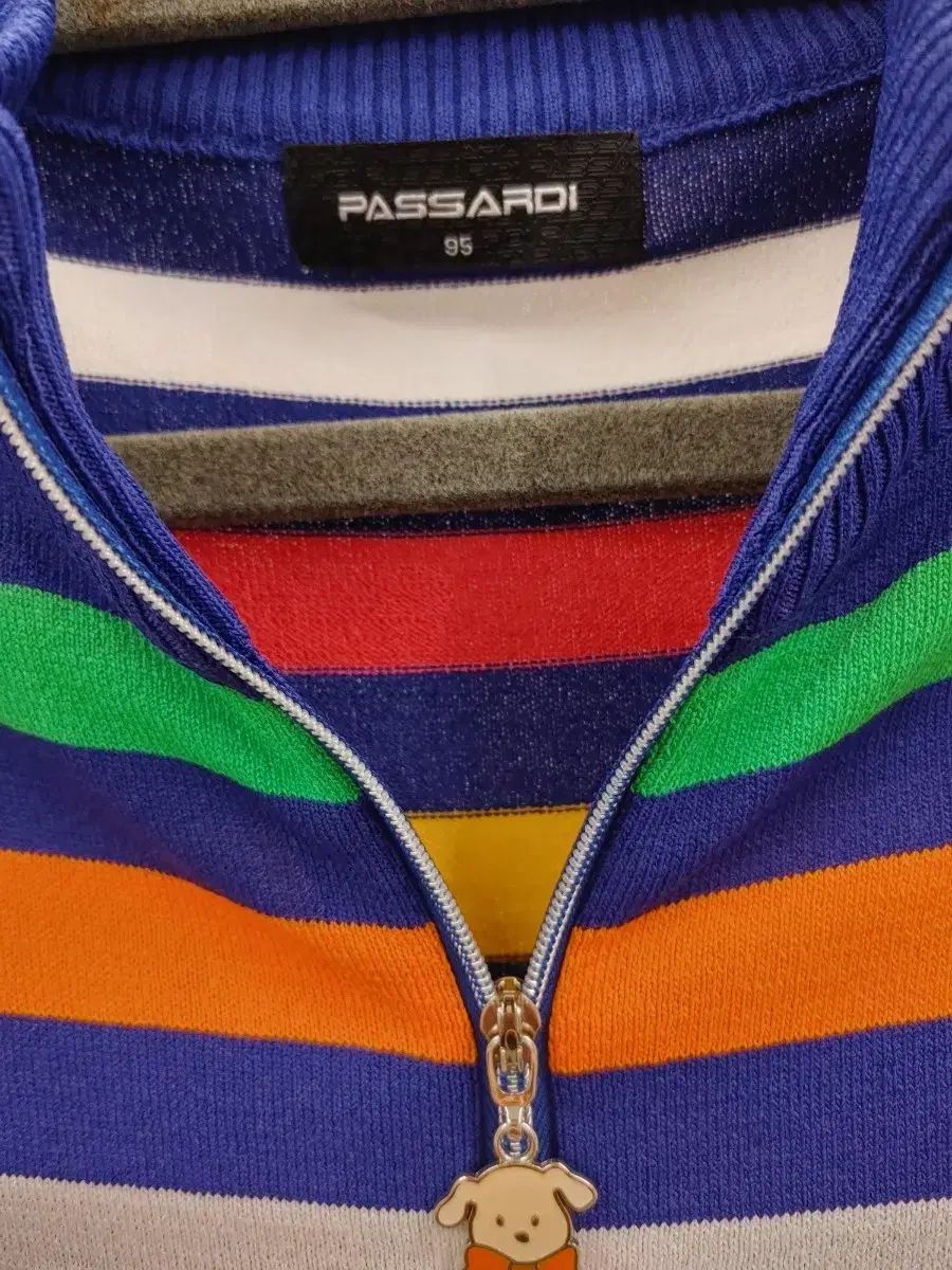 PASSARDI カラフル ストライプ サマーニット 95
