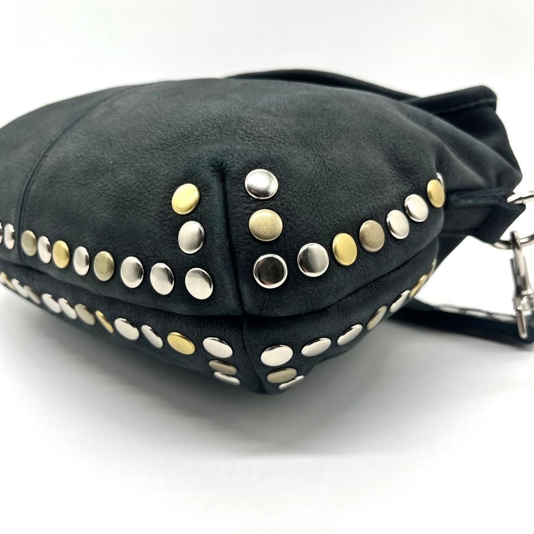 Tres Studded Leather 2Way Bag Y2K トレ tres スタッズバッグ レザー