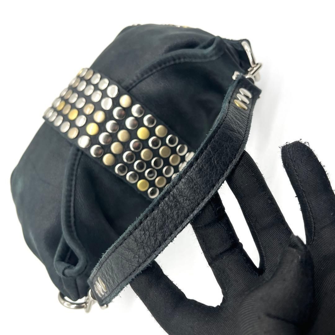 Tres Studded Leather 2Way Bag Y2K トレ tres スタッズバッグ レザー
