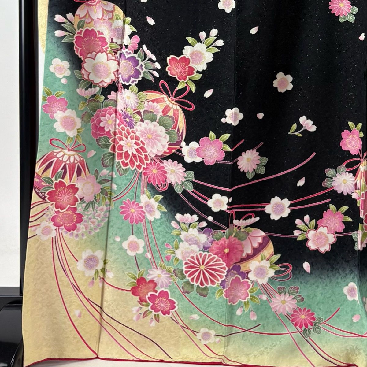 振袖 名品 身丈170cm 裄丈67.5cm 正絹 振袖 身丈170cm 裄丈67.5cm
