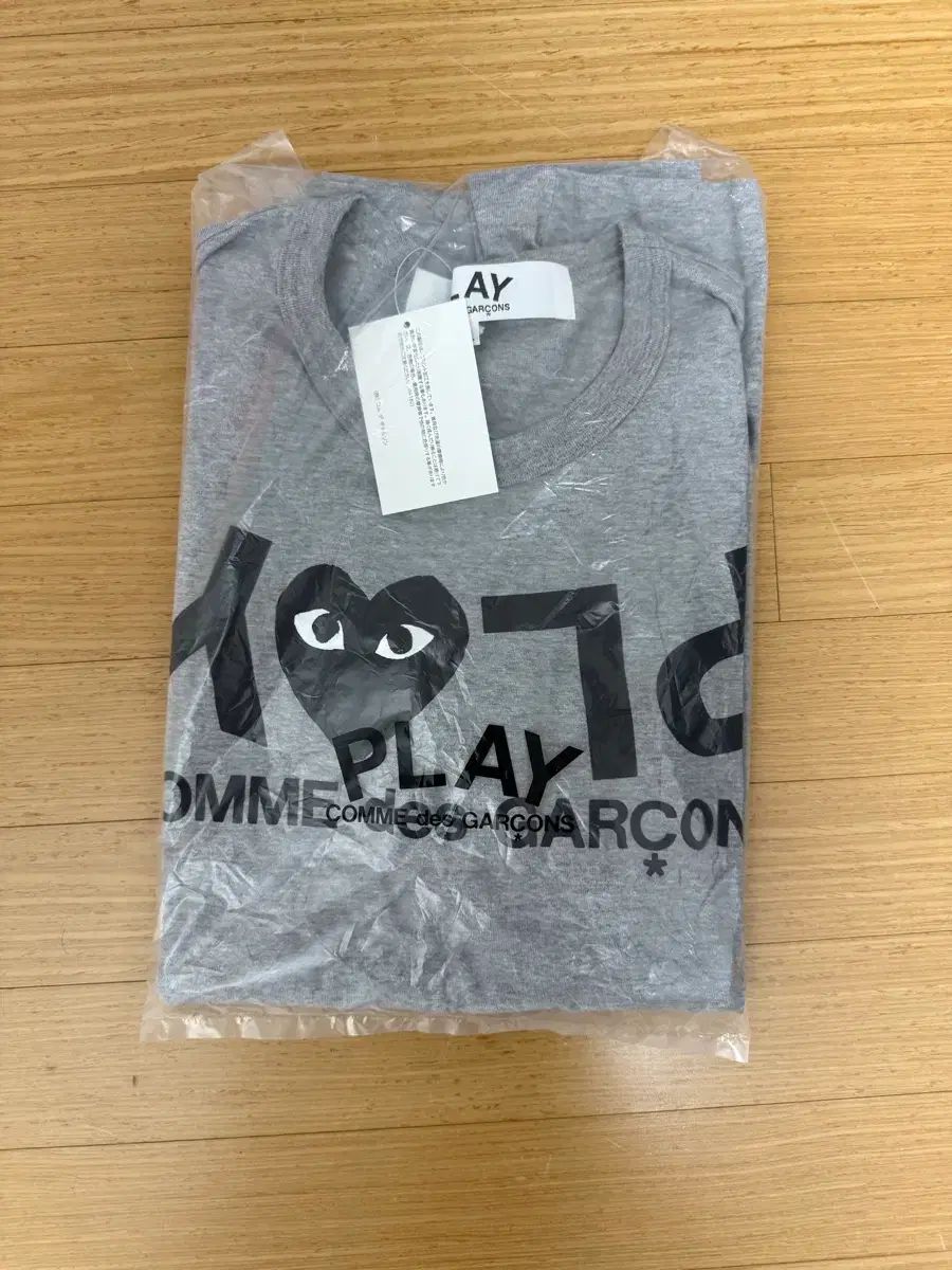 コム・デ・ギャルソン グレー 半袖 XL