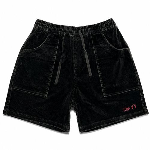 【新品タグ付き】【TONY TAIZSUN/トニータイズサン】TONY/HANGTEN CORD SHORTS　BLACK　コーデュロイショーツ 26SS-027HT　各種サイズあり
