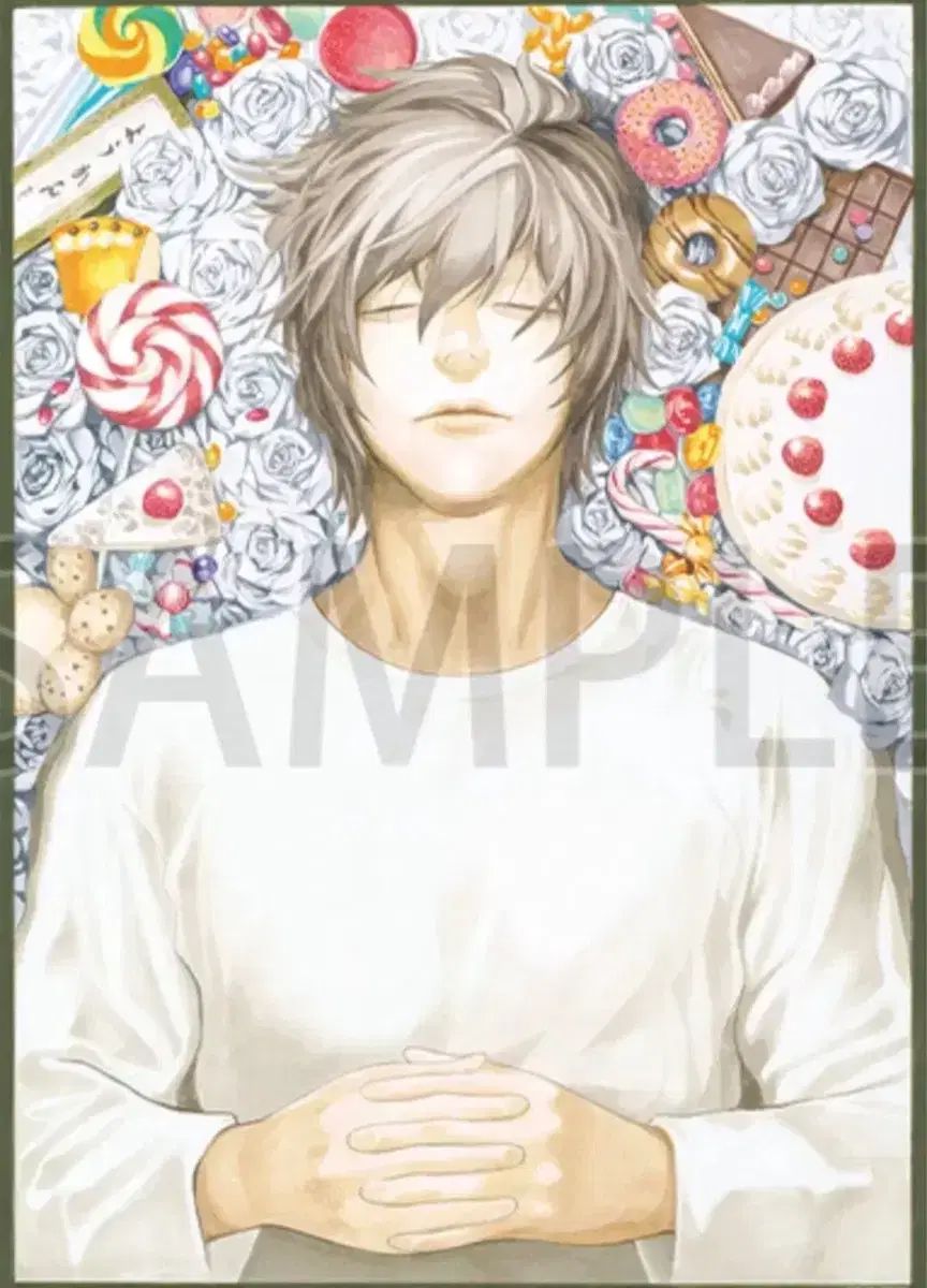 送料込み13 5) DEATH NOTE(デスノート) エル 原画展 ポスター 未開封