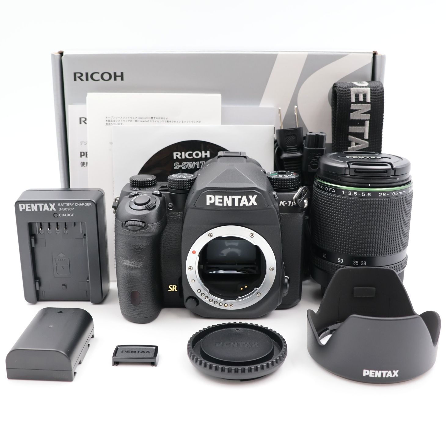 ■シャッター数4465枚！新品同様■ PENTAX K-1 Mark II 28-105WR レンズキット ブラック フルサイズデジタル一眼レフカメラ 16007 ペンタックス